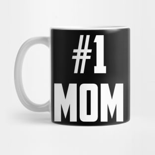 #1 Mom Number One White Mug